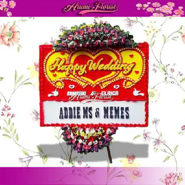 Bunga Papan Happy Wedding 27