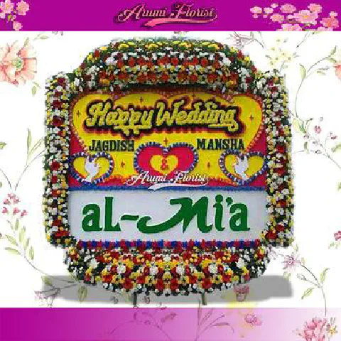 Bunga Papan Happy Wedding 11